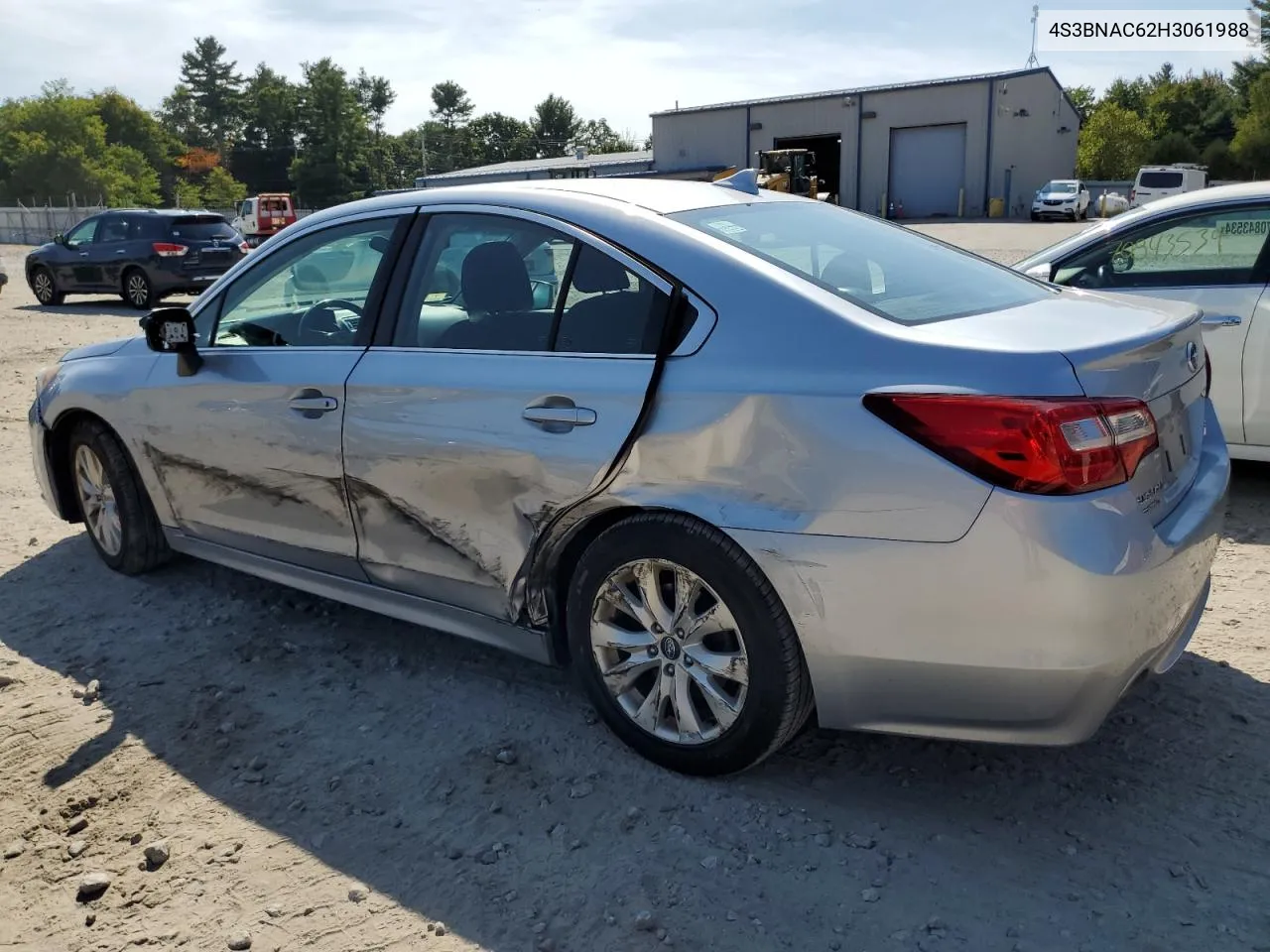 2017 Subaru Legacy 2.5I Premium VIN: 4S3BNAC62H3061988 Lot: 71317584