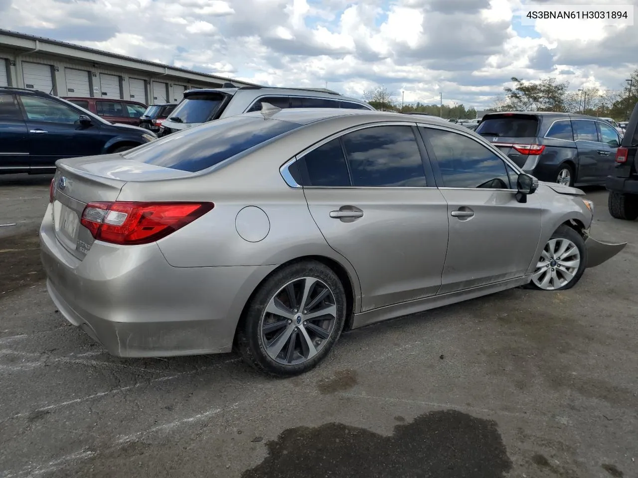 2017 Subaru Legacy 2.5I Limited VIN: 4S3BNAN61H3031894 Lot: 71801994