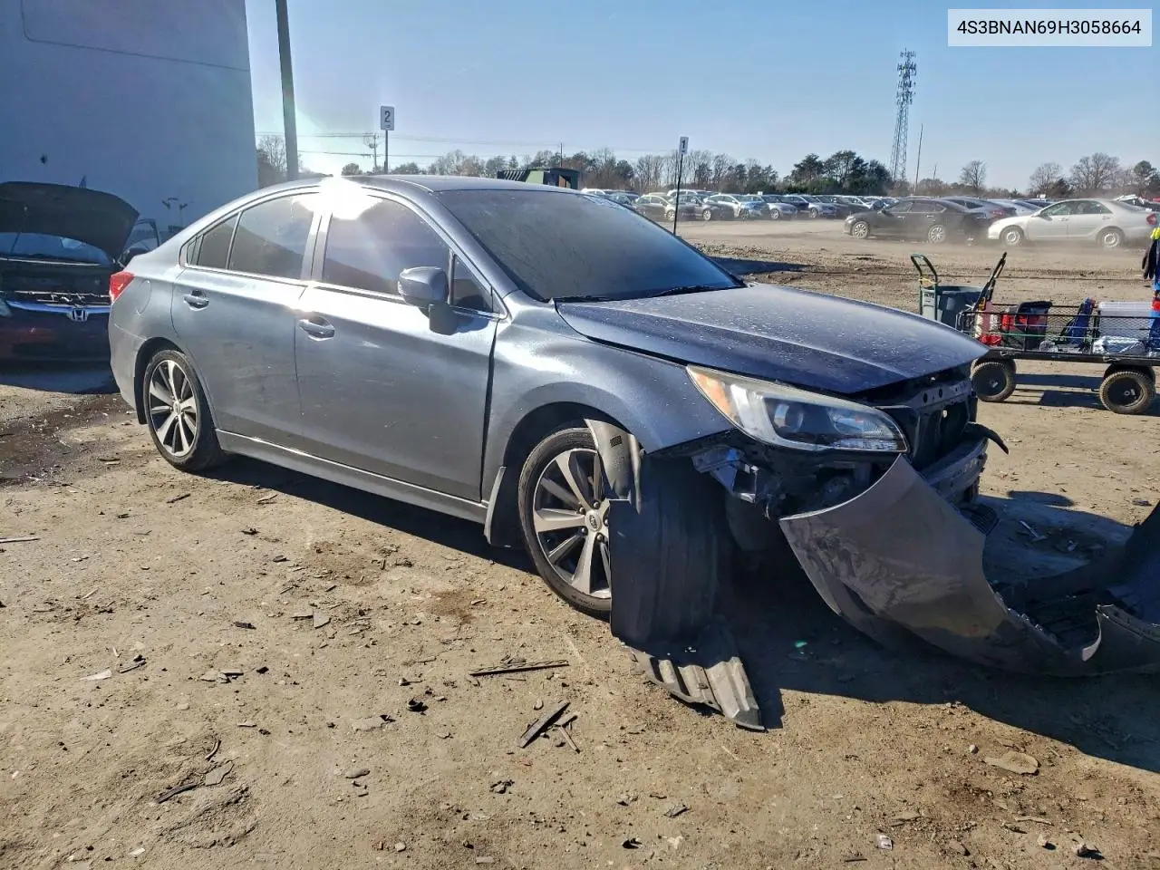 4S3BNAN69H3058664 2017 Subaru Legacy 2.5I Limited
