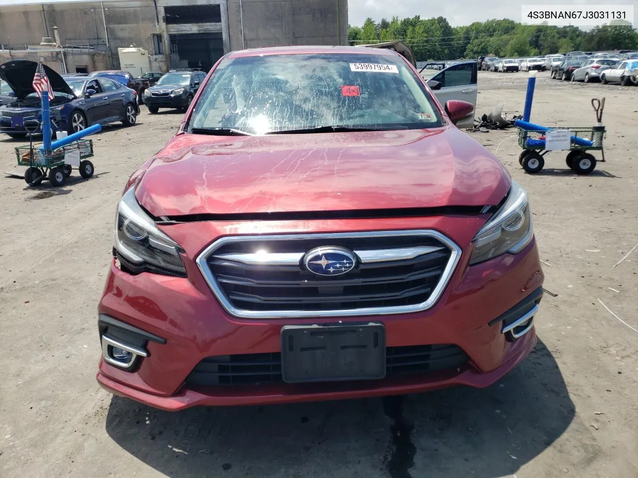 2018 Subaru Legacy 2.5I Limited VIN: 4S3BNAN67J3031131 Lot: 53997954