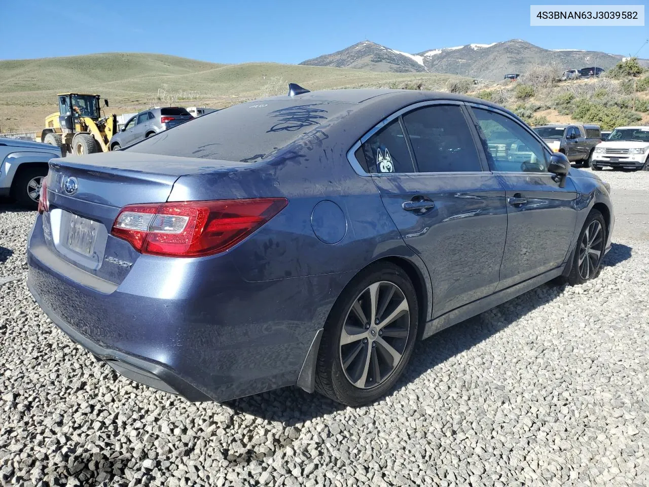 2018 Subaru Legacy 2.5I Limited VIN: 4S3BNAN63J3039582 Lot: 54937214