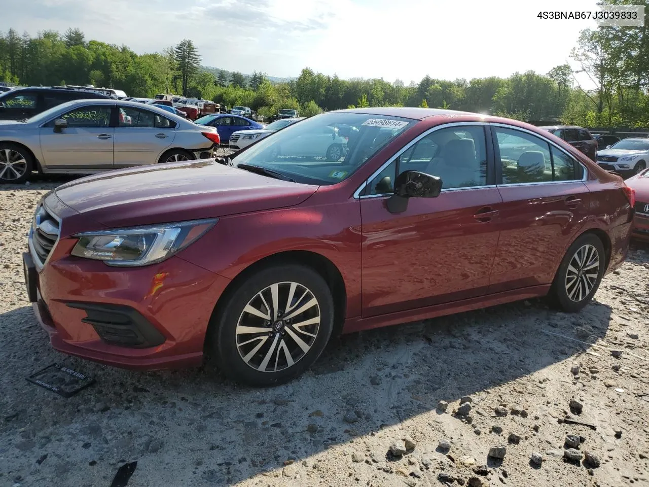 2018 Subaru Legacy 2.5I VIN: 4S3BNAB67J3039833 Lot: 55498614