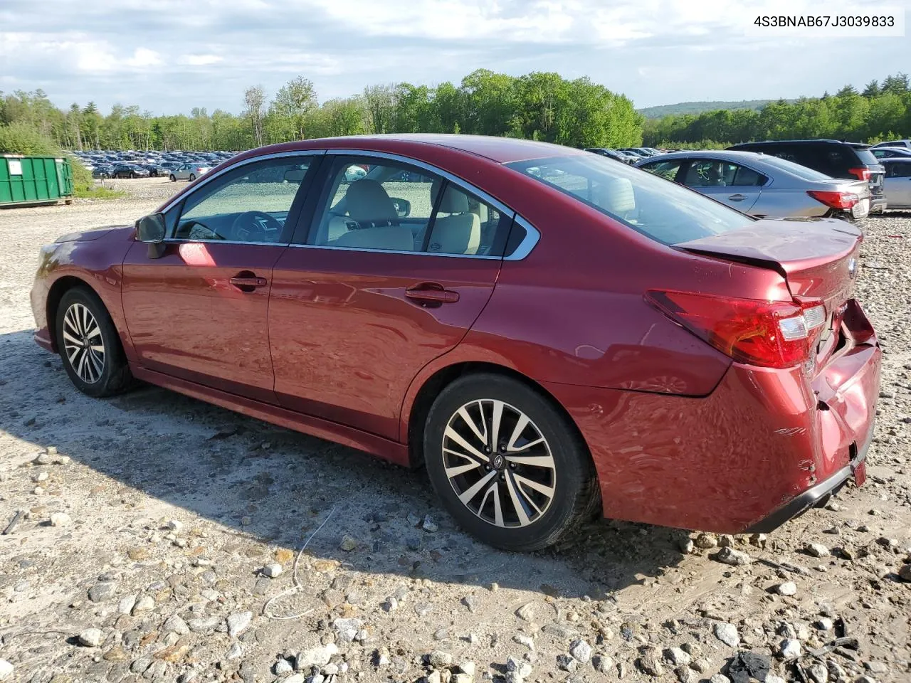 2018 Subaru Legacy 2.5I VIN: 4S3BNAB67J3039833 Lot: 55498614