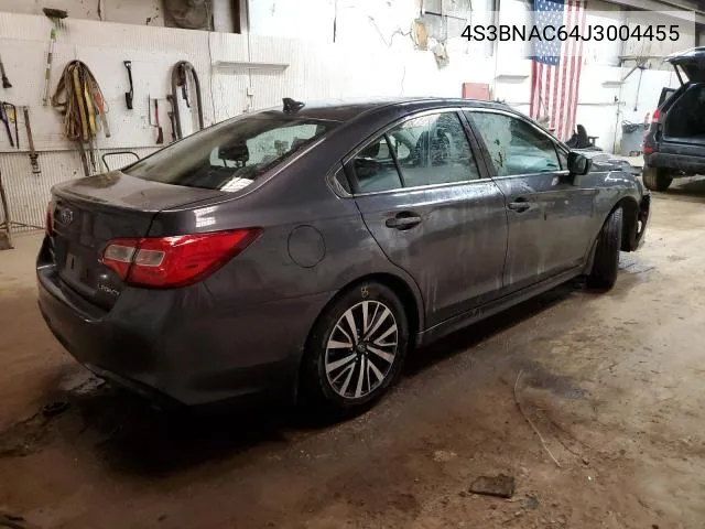 4S3BNAC64J3004455 2018 Subaru Legacy 2.5I Premium