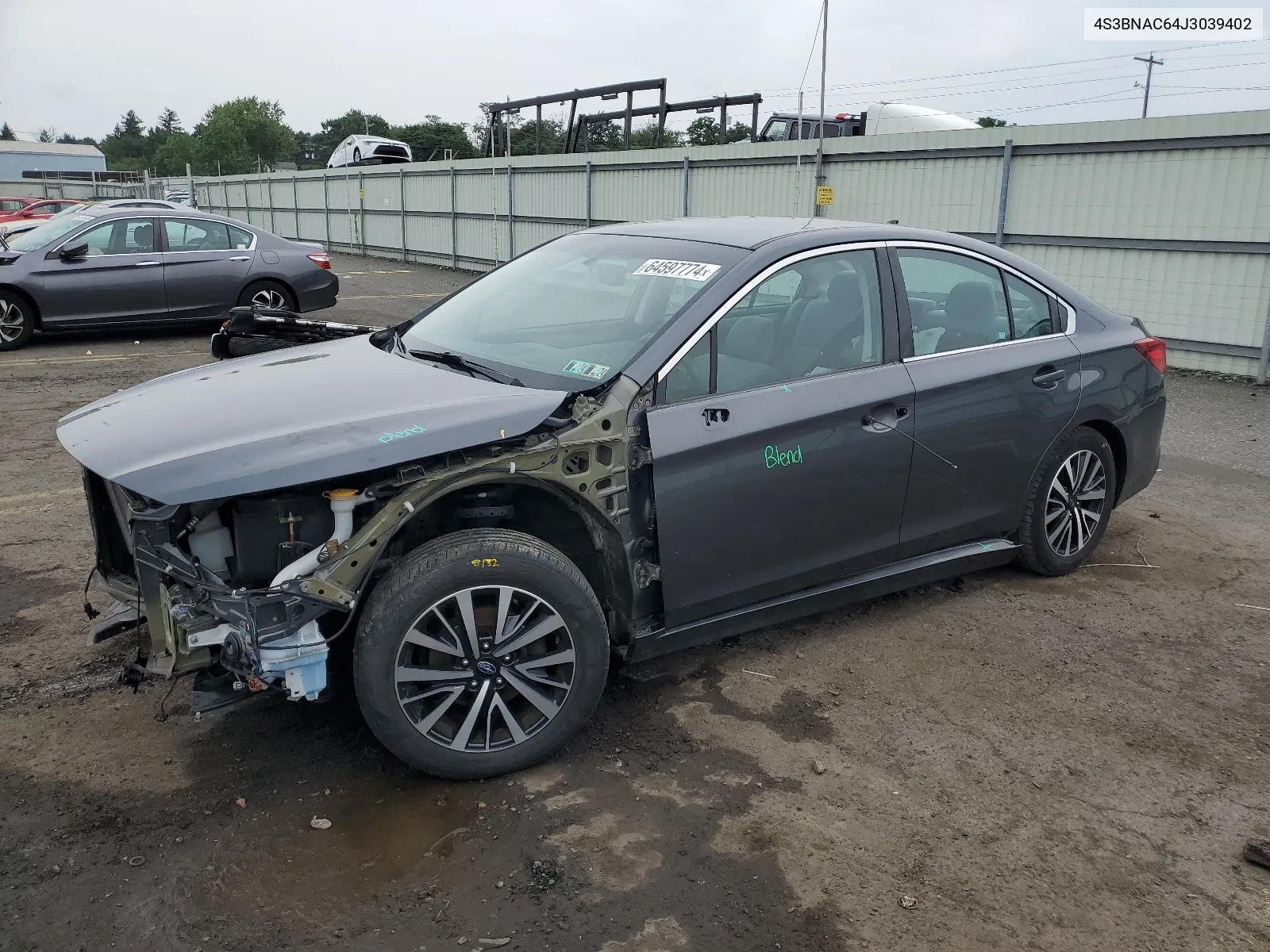 2018 Subaru Legacy 2.5I Premium VIN: 4S3BNAC64J3039402 Lot: 64597774