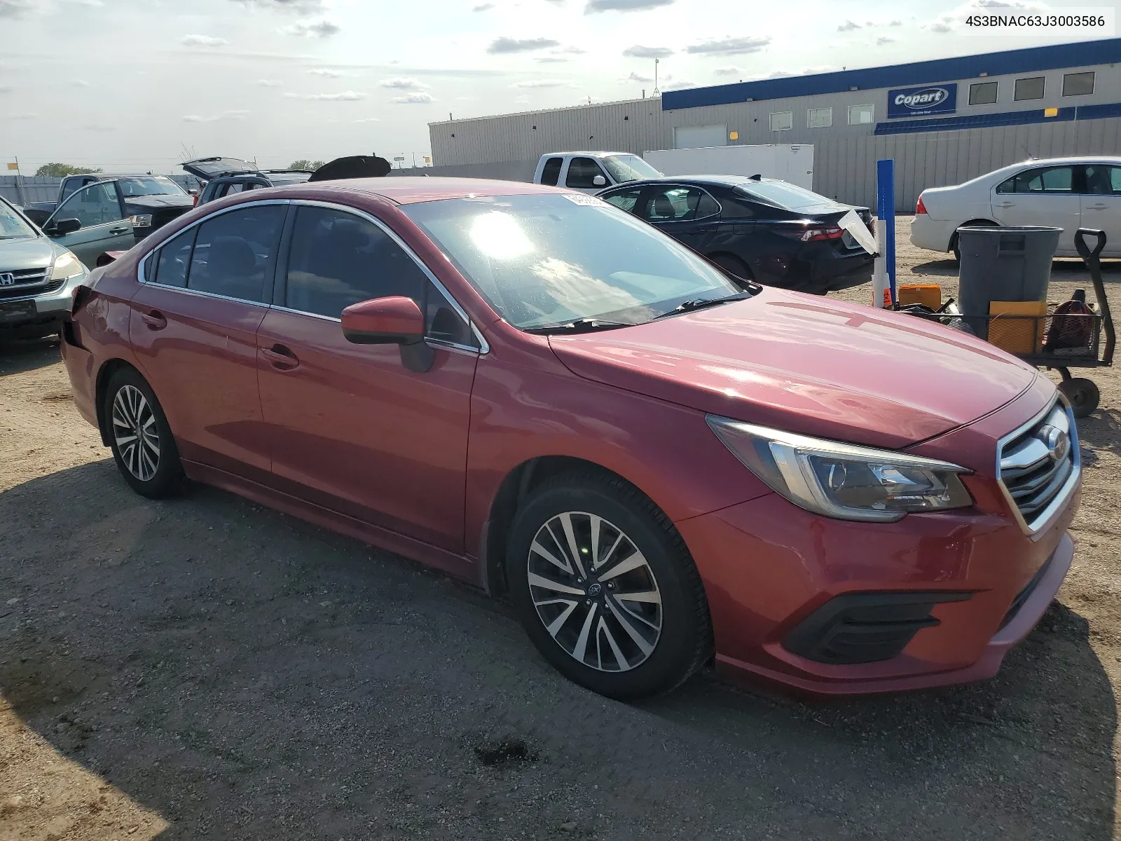 2018 Subaru Legacy 2.5I Premium VIN: 4S3BNAC63J3003586 Lot: 64998564