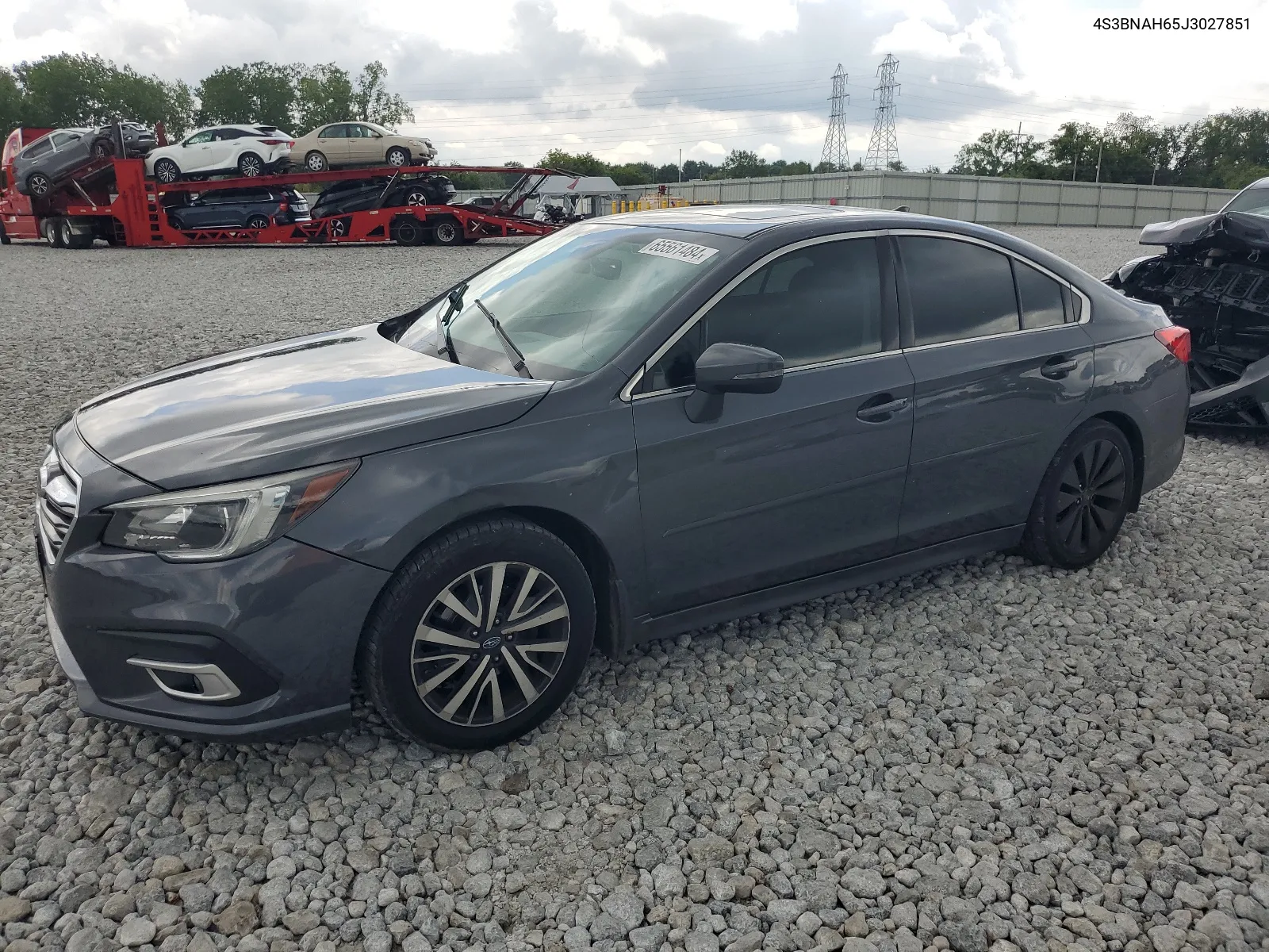 2018 Subaru Legacy 2.5I Premium VIN: 4S3BNAH65J3027851 Lot: 65561484