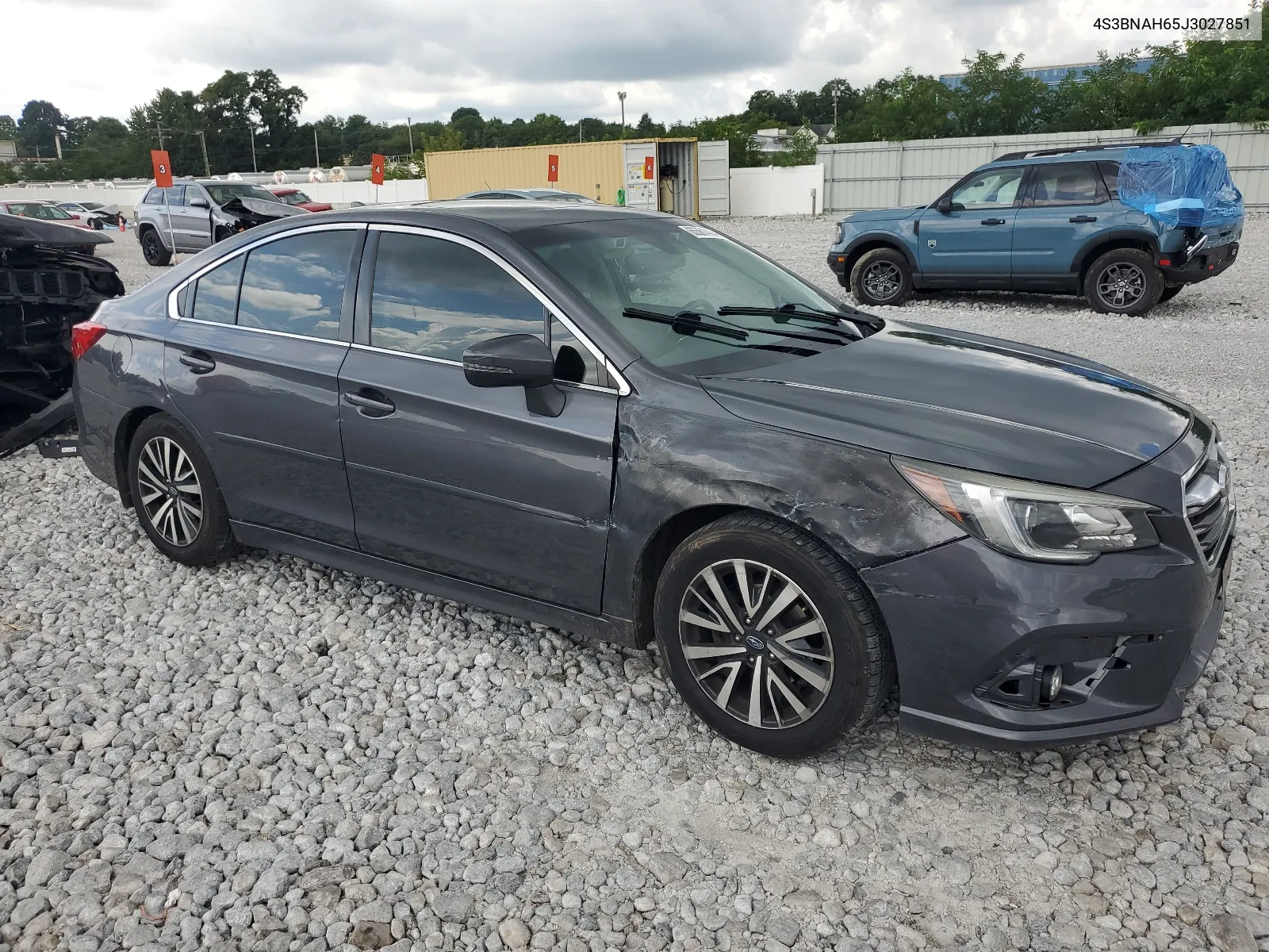 2018 Subaru Legacy 2.5I Premium VIN: 4S3BNAH65J3027851 Lot: 65561484