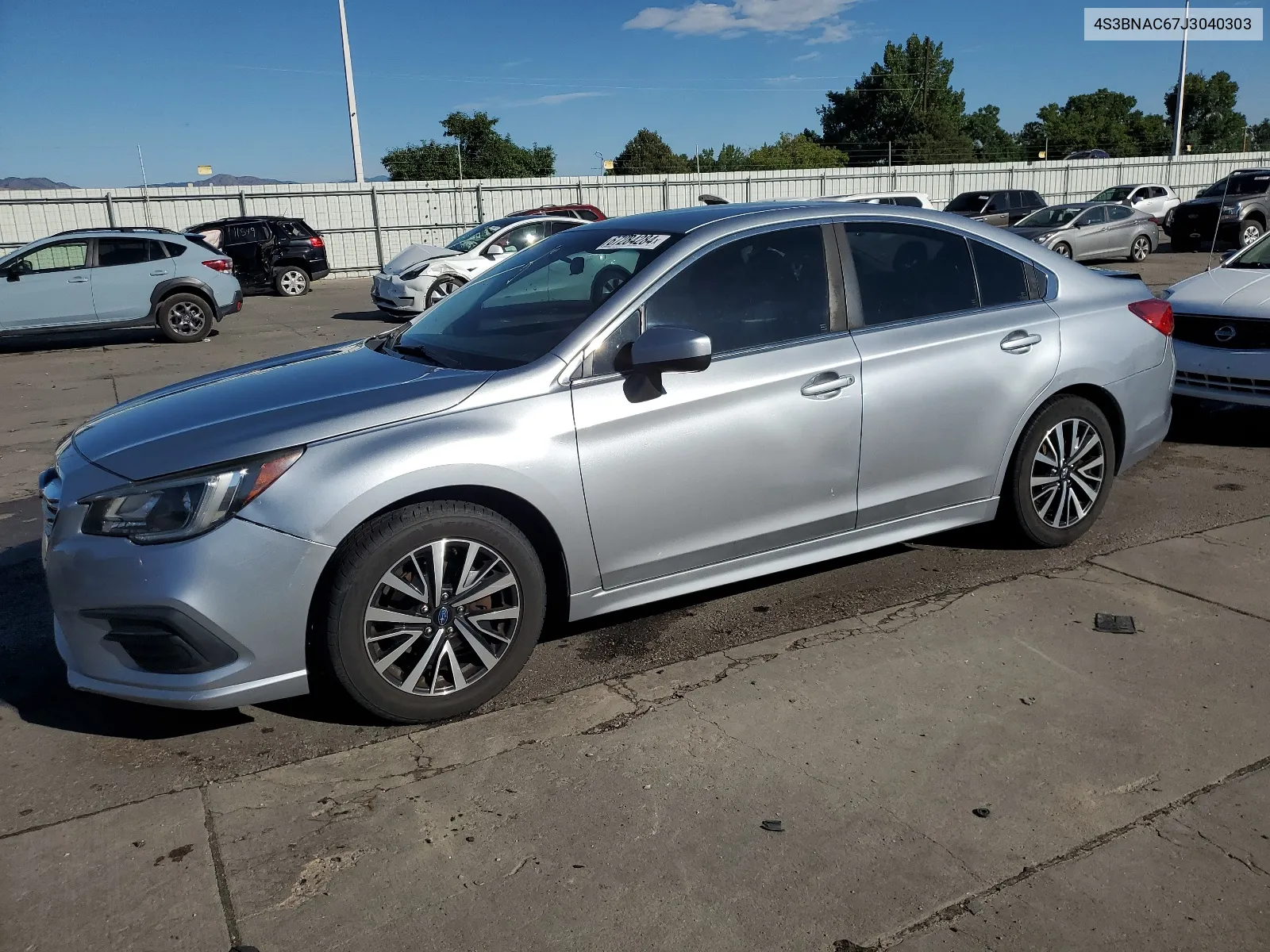 2018 Subaru Legacy 2.5I Premium VIN: 4S3BNAC67J3040303 Lot: 67284284