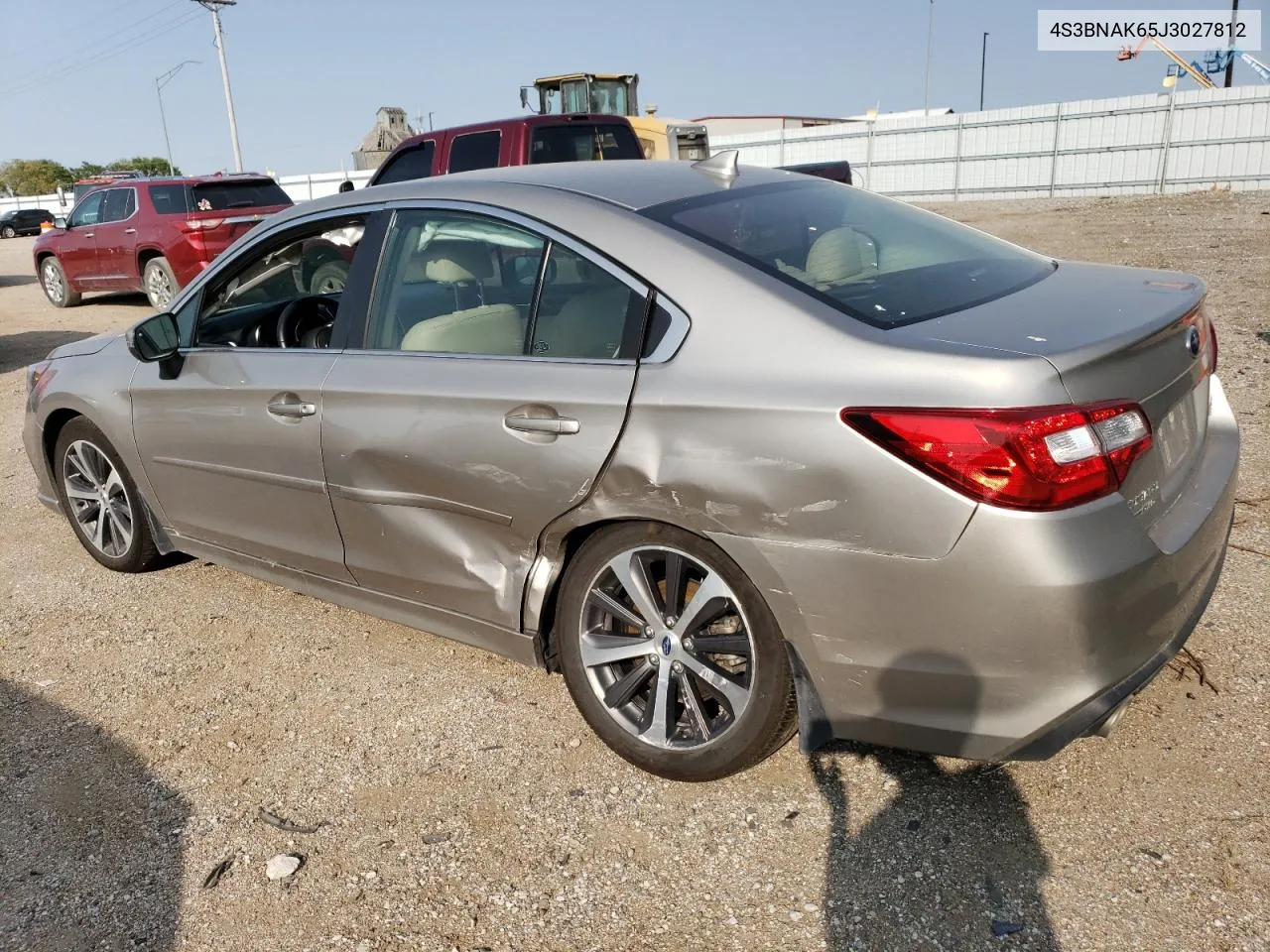 4S3BNAK65J3027812 2018 Subaru Legacy 2.5I Limited