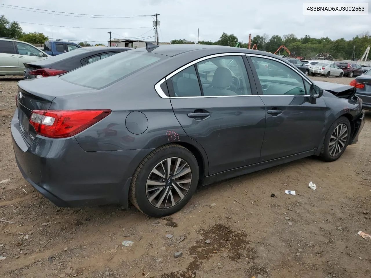 2018 Subaru Legacy 2.5I Premium VIN: 4S3BNAD6XJ3002563 Lot: 70403354