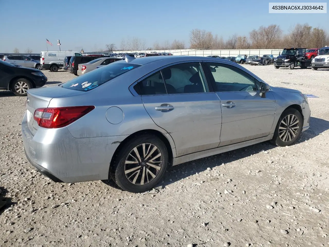 4S3BNAC6XJ3034642 2018 Subaru Legacy 2.5I Premium