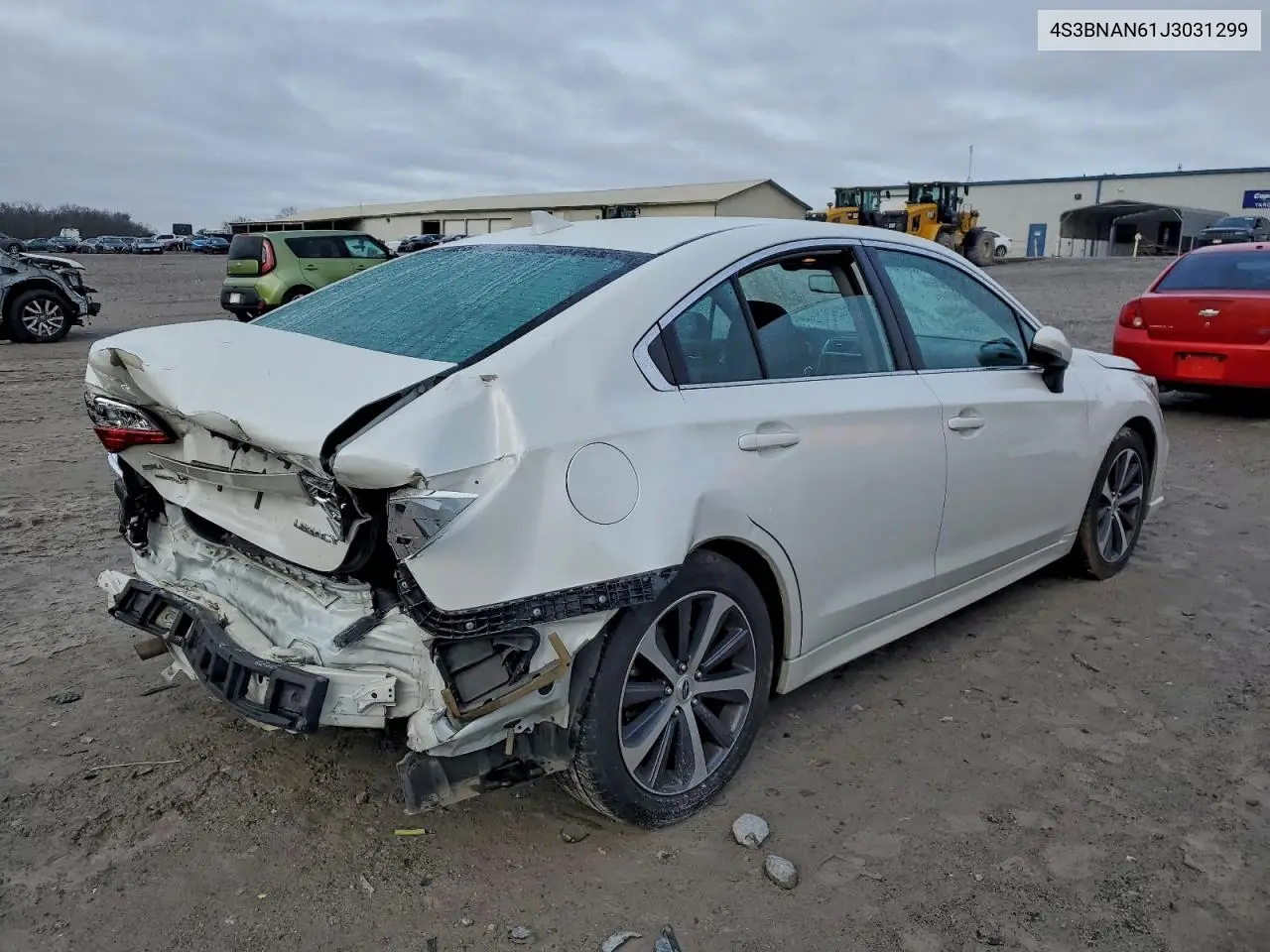 4S3BNAN61J3031299 2018 Subaru Legacy 2.5I Limited