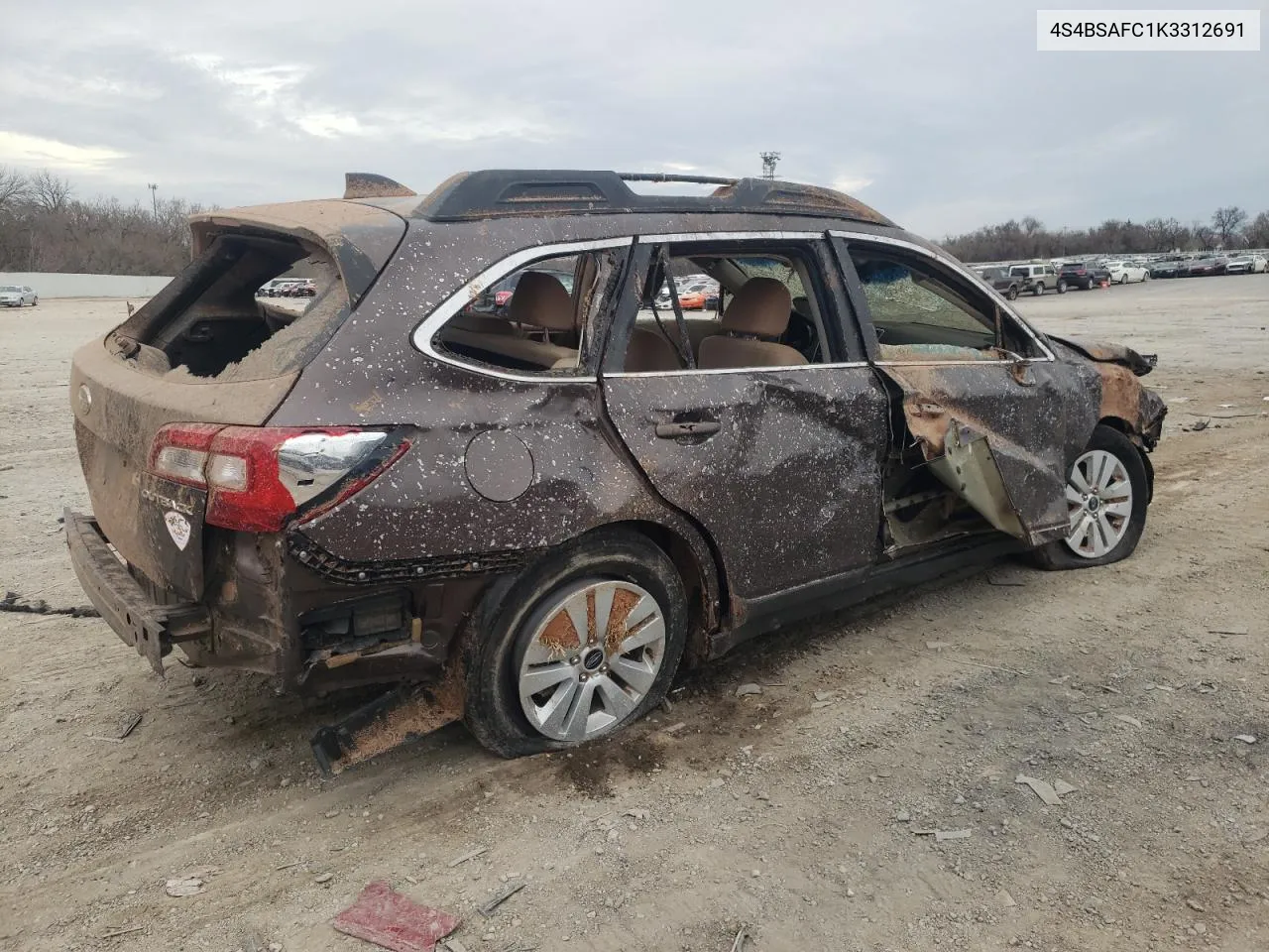 2019 Subaru Outback 2.5I Premium VIN: 4S4BSAFC1K3312691 Lot: 43233953