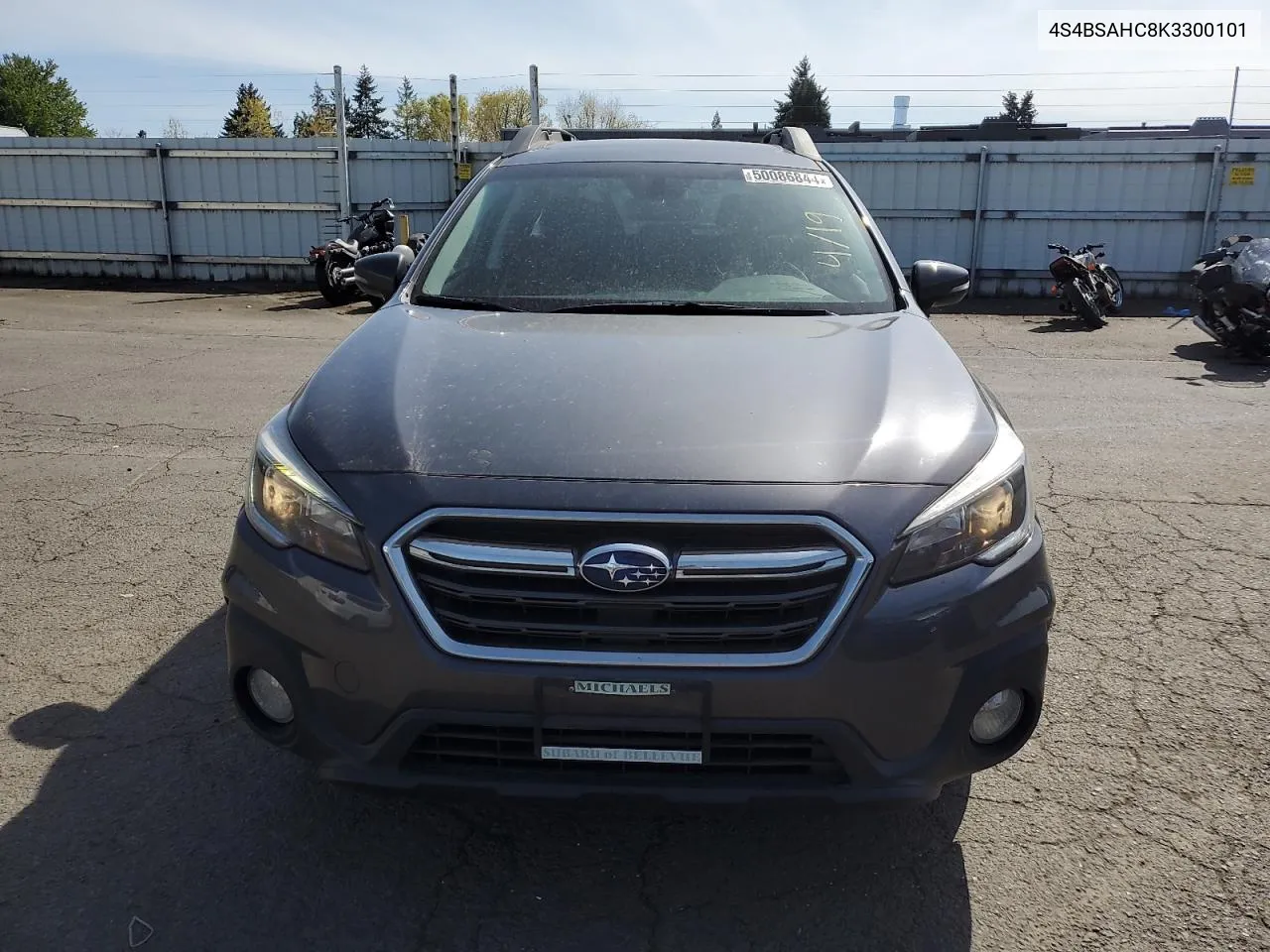 2019 Subaru Outback 2.5I Premium VIN: 4S4BSAHC8K3300101 Lot: 50086844