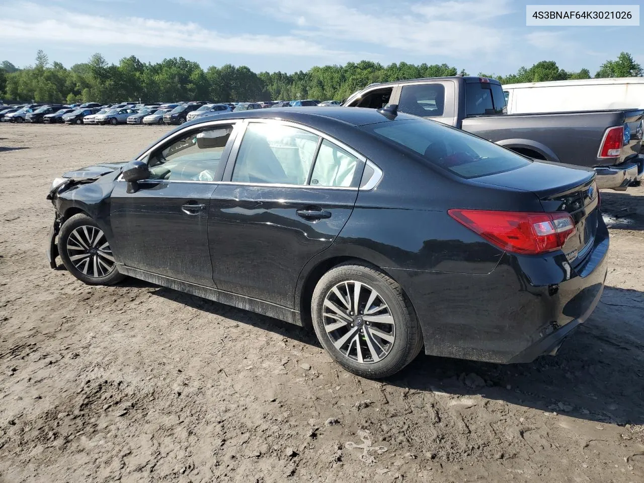 2019 Subaru Legacy 2.5I Premium VIN: 4S3BNAF64K3021026 Lot: 55606764