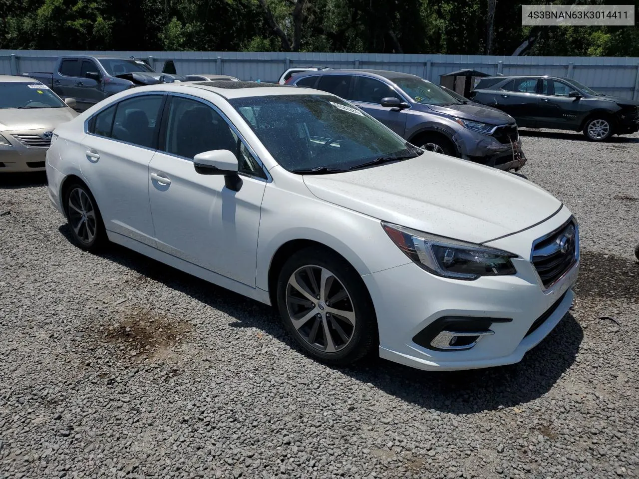 2019 Subaru Legacy 2.5I Limited VIN: 4S3BNAN63K3014411 Lot: 56583324