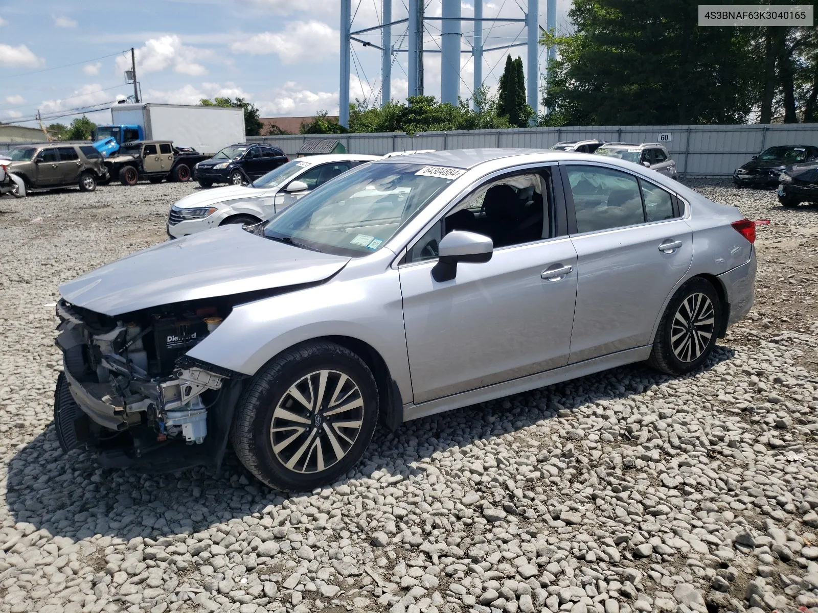 2019 Subaru Legacy 2.5I Premium VIN: 4S3BNAF63K3040165 Lot: 64304884