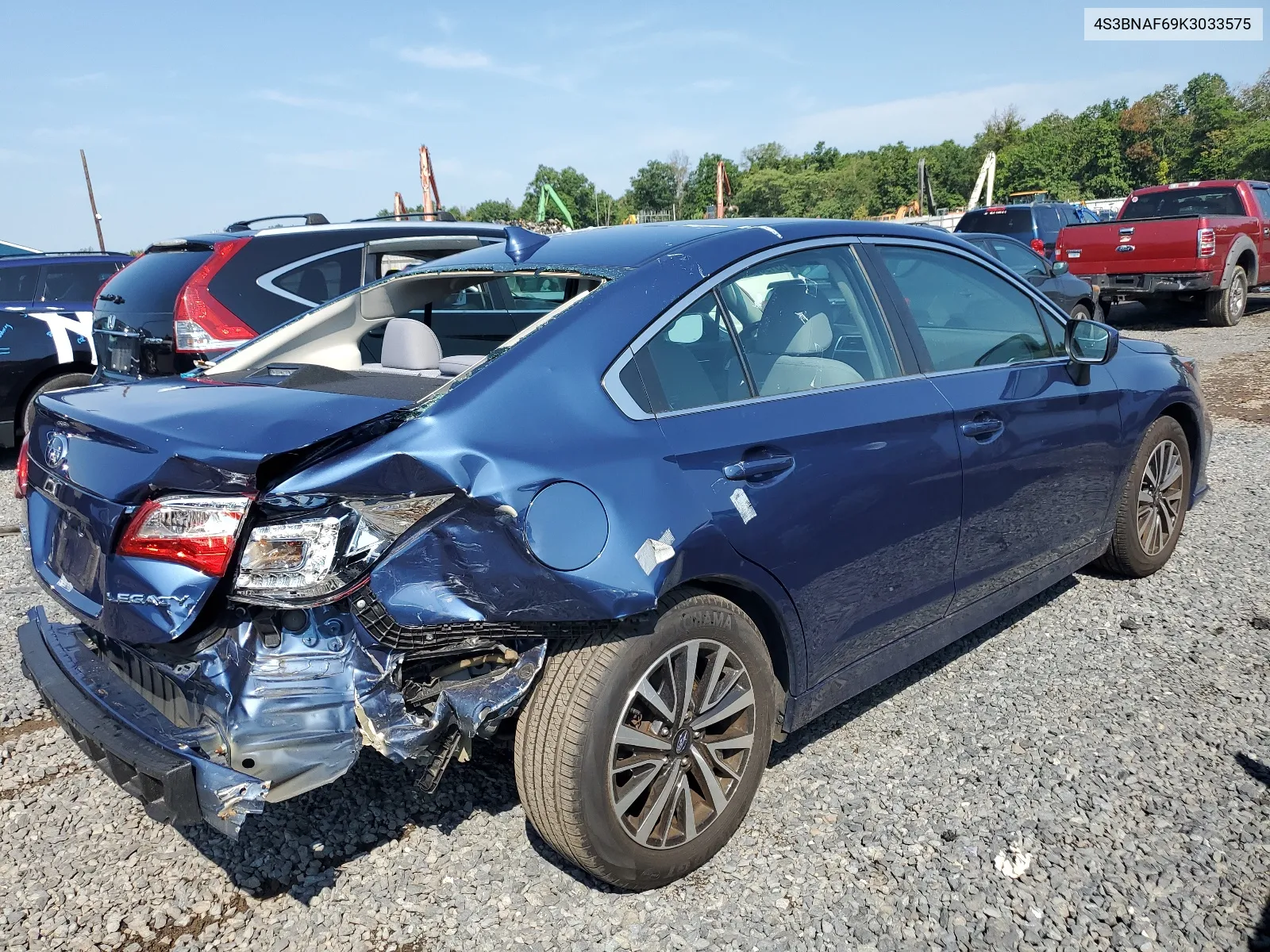 2019 Subaru Legacy 2.5I Premium VIN: 4S3BNAF69K3033575 Lot: 65196314