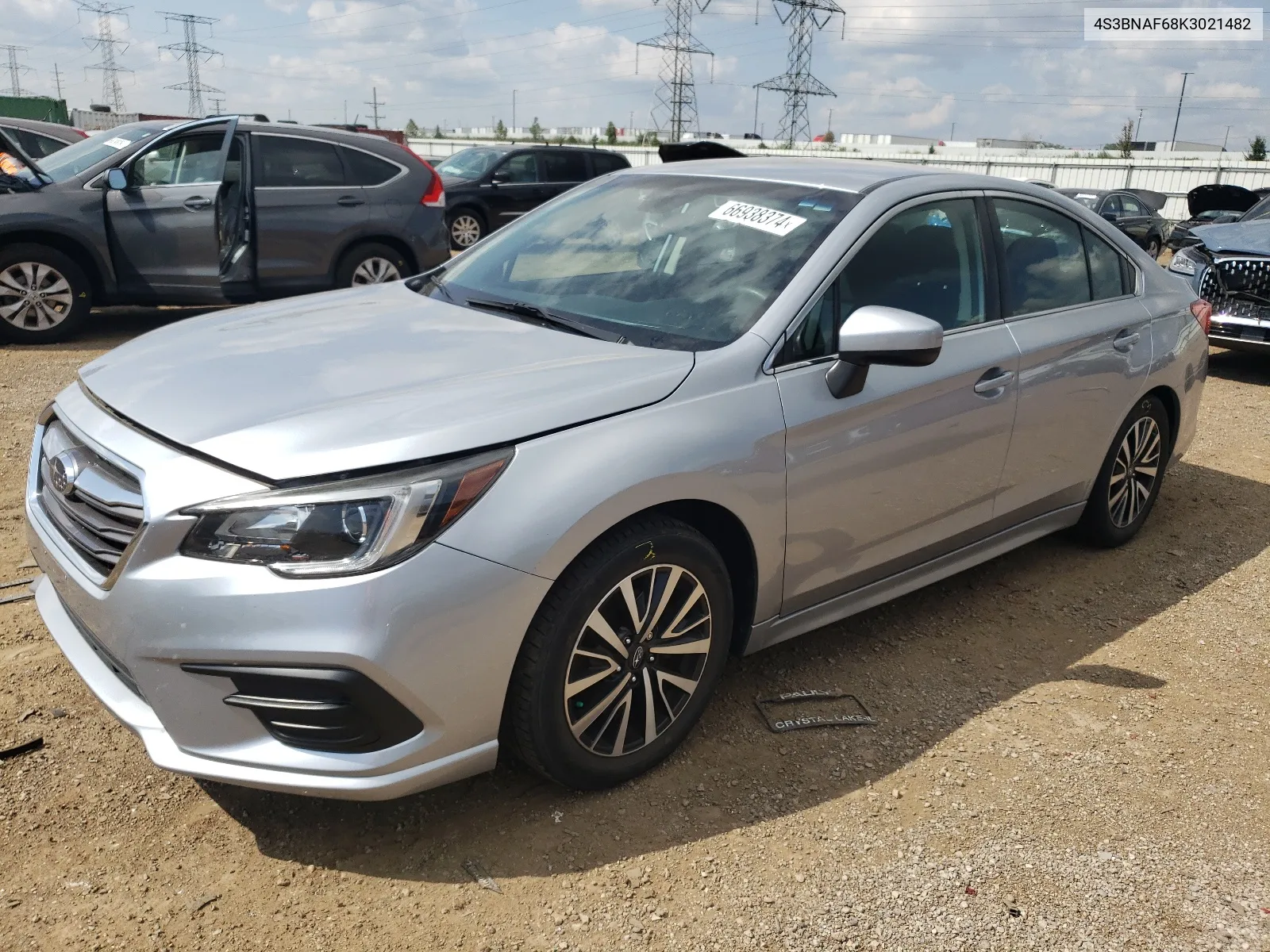 2019 Subaru Legacy 2.5I Premium VIN: 4S3BNAF68K3021482 Lot: 66938374