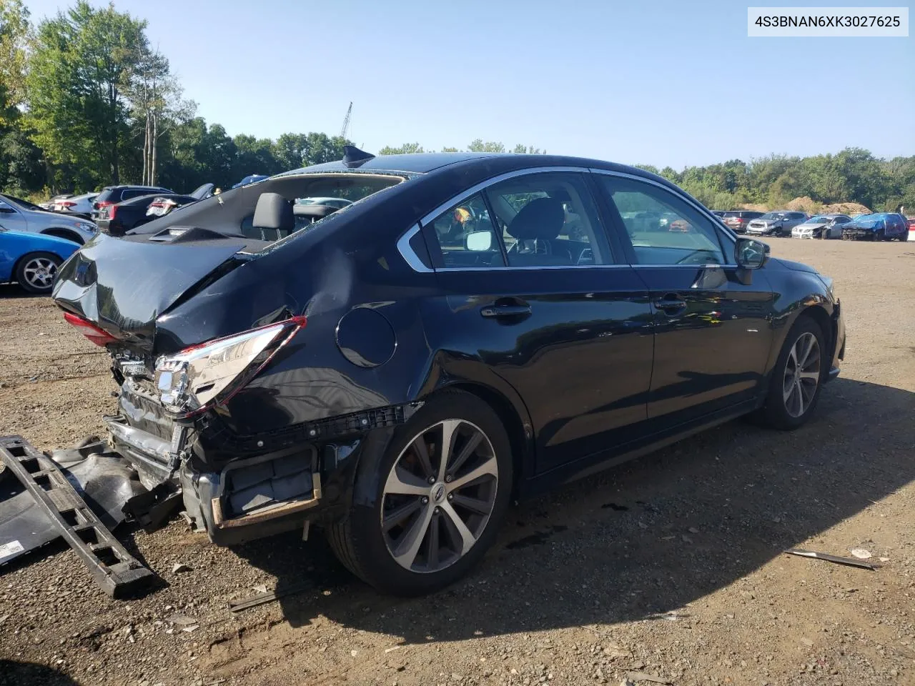 2019 Subaru Legacy 2.5I Limited VIN: 4S3BNAN6XK3027625 Lot: 68706984