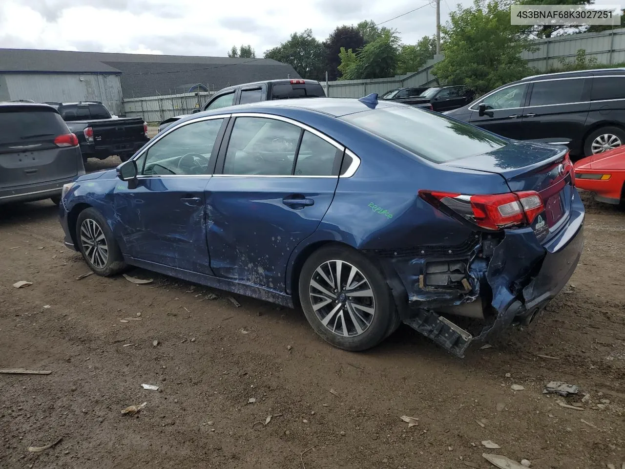 2019 Subaru Legacy 2.5I Premium VIN: 4S3BNAF68K3027251 Lot: 68821574