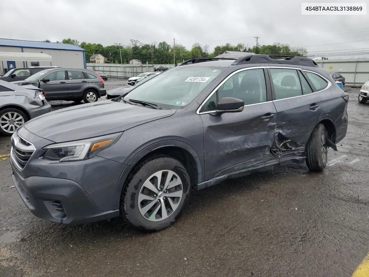 2020 Subaru Outback VIN: 4S4BTAAC3L3138869 Lot: 54581734