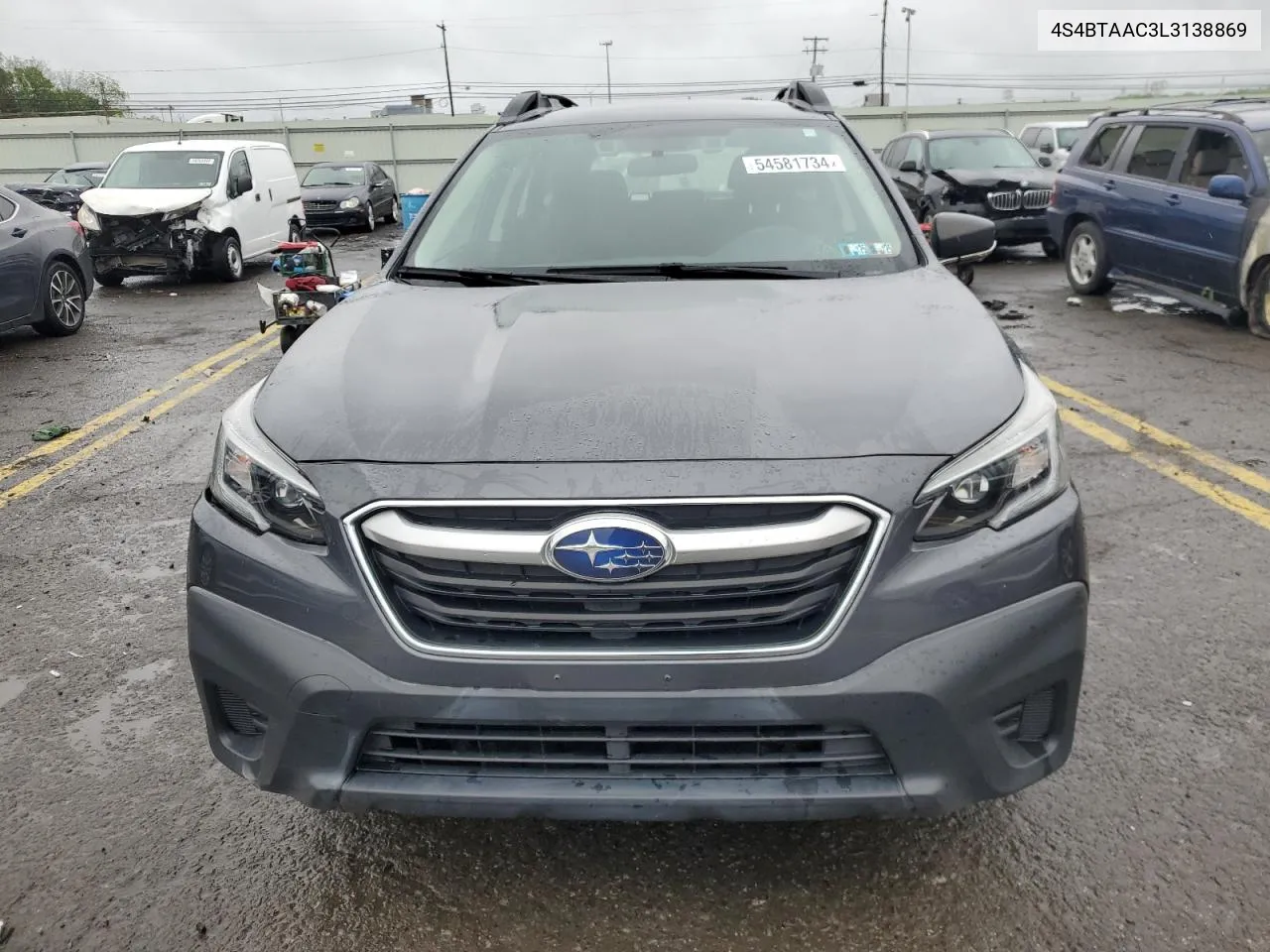 2020 Subaru Outback VIN: 4S4BTAAC3L3138869 Lot: 54581734