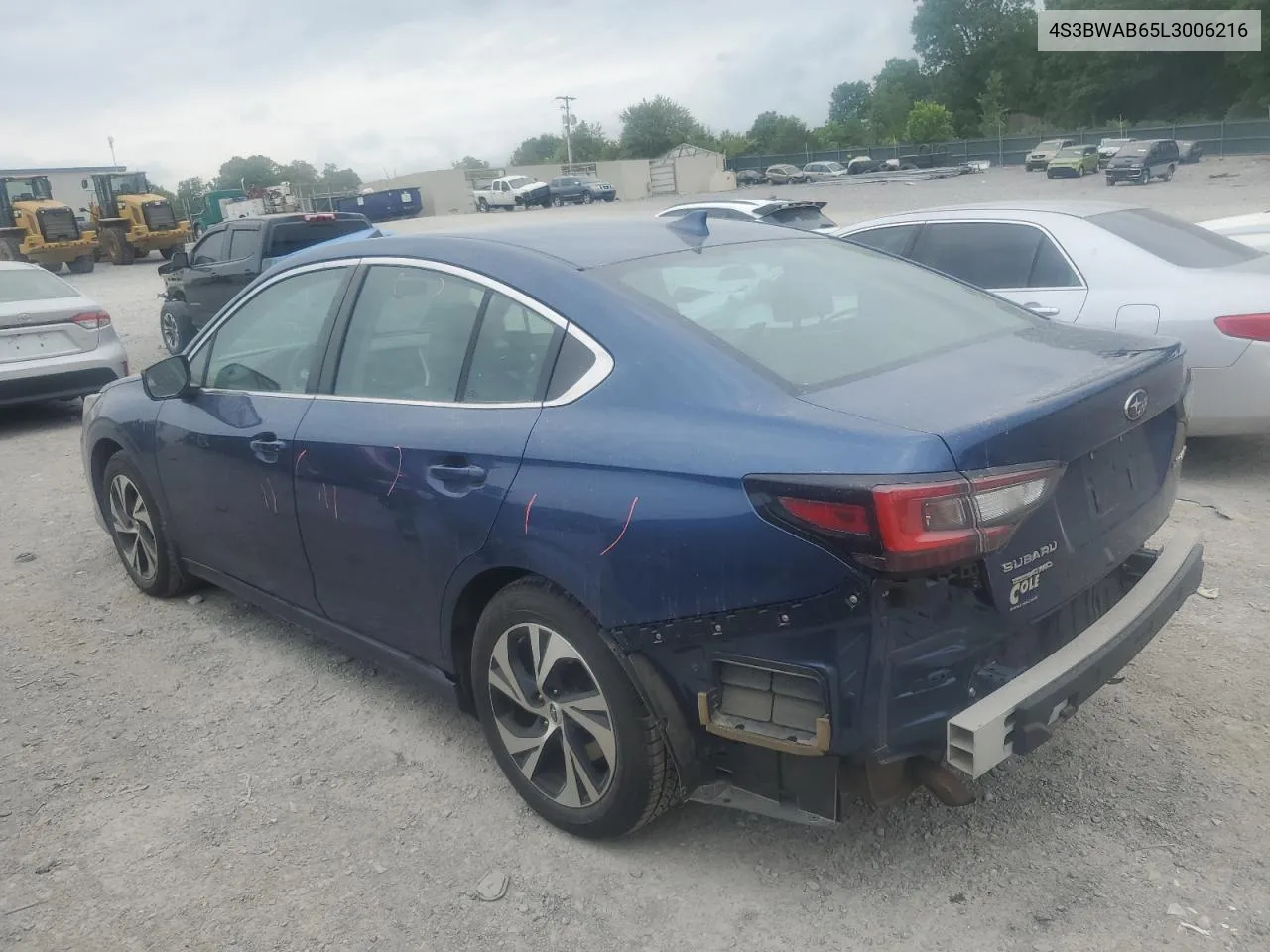 2020 Subaru Legacy VIN: 4S3BWAB65L3006216 Lot: 55972344