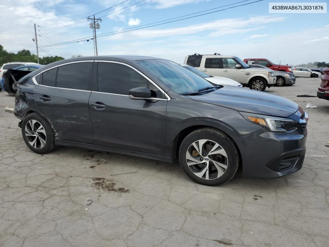 2020 Subaru Legacy VIN: 4S3BWAB67L3031876 Lot: 62036524