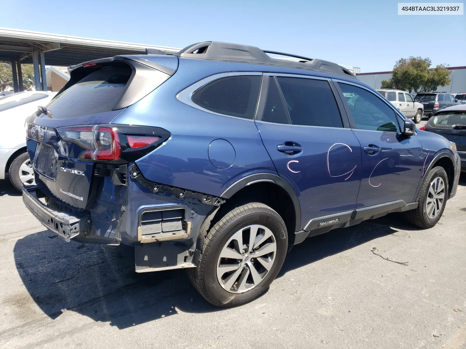 2020 Subaru Outback VIN: 4S4BTAAC3L3219337 Lot: 64897164