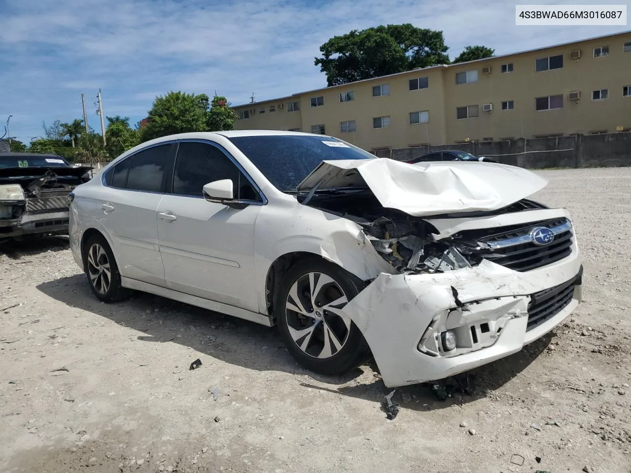 2021 Subaru Legacy Premium VIN: 4S3BWAD66M3016087 Lot: 69041044