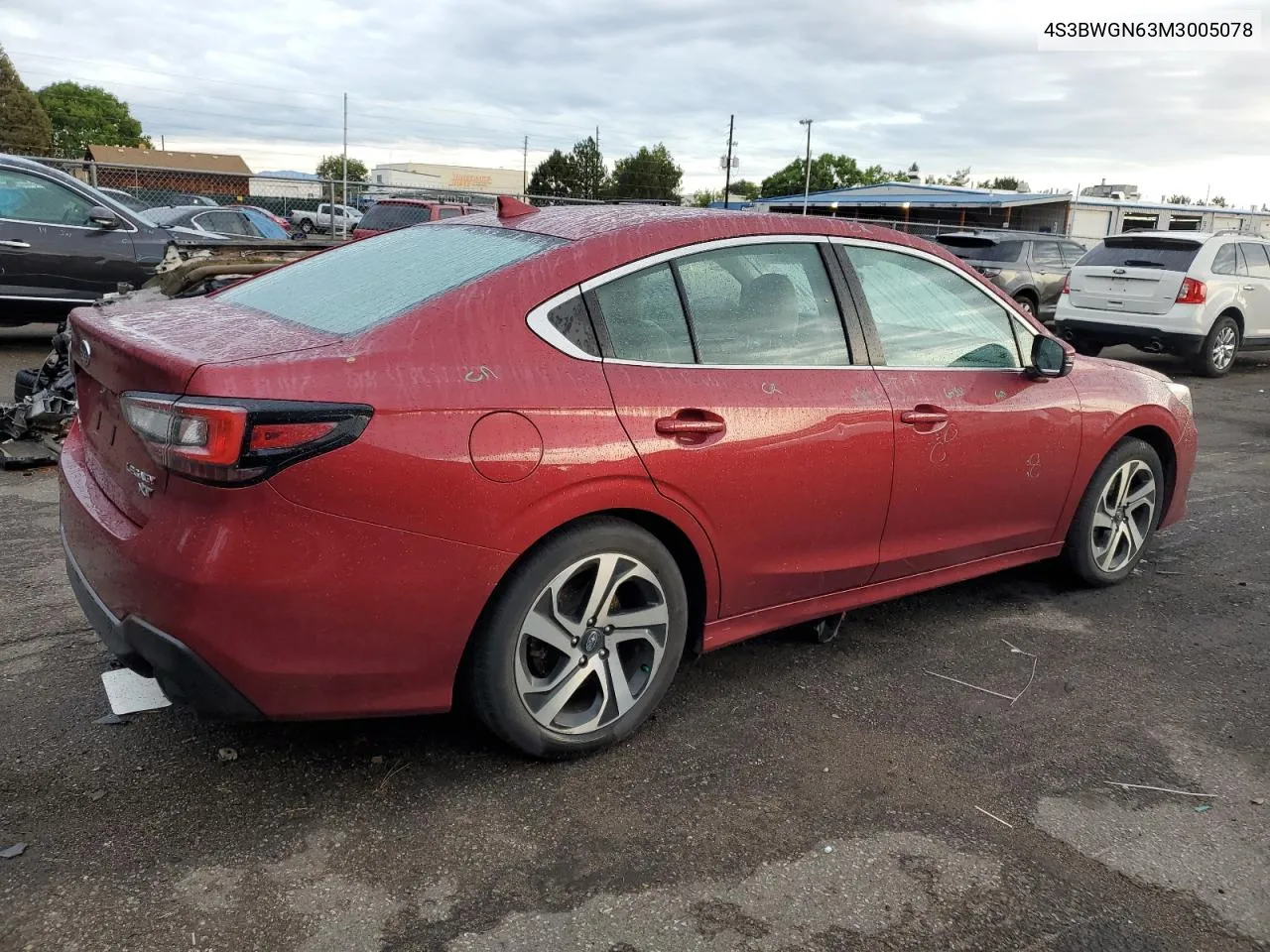 2021 Subaru Legacy Limited Xt VIN: 4S3BWGN63M3005078 Lot: 69056544