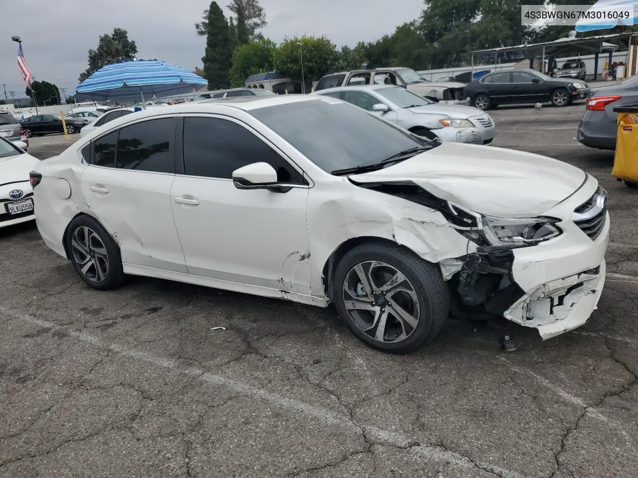4S3BWGN67M3016049 2021 Subaru Legacy Limited Xt