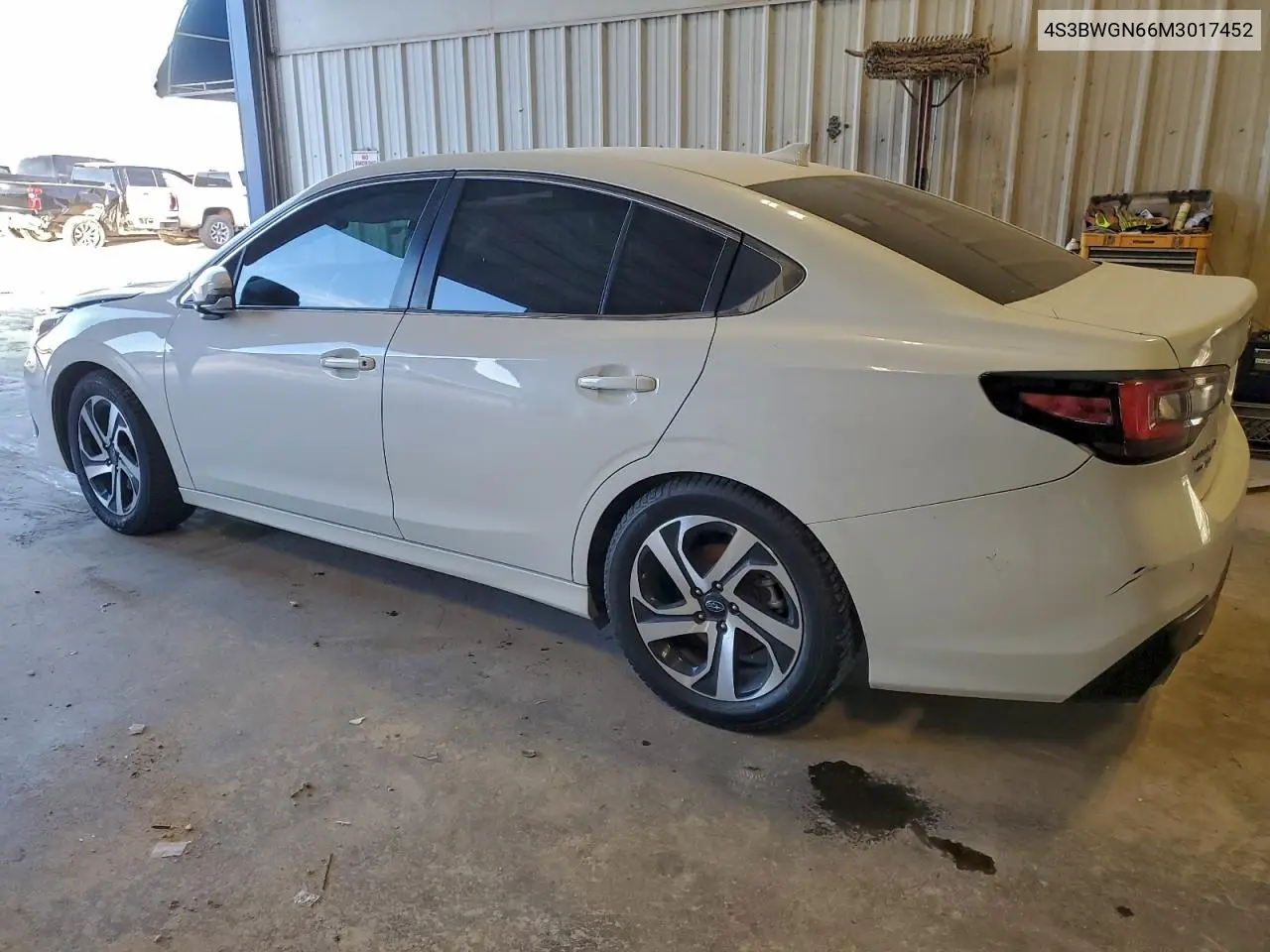 4S3BWGN66M3017452 2021 Subaru Legacy Limited Xt