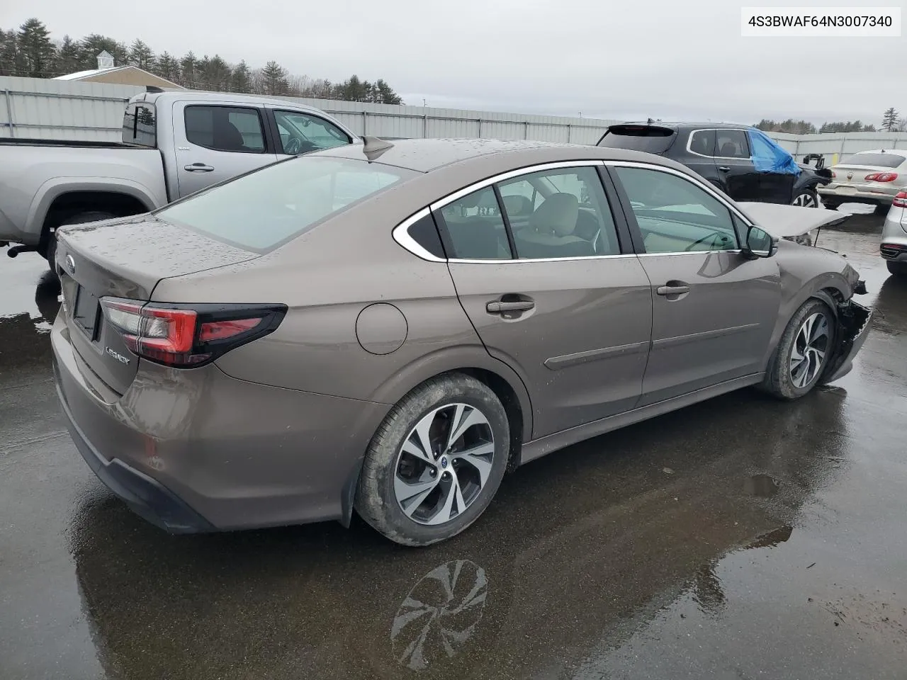 4S3BWAF64N3007340 2022 Subaru Legacy Premium