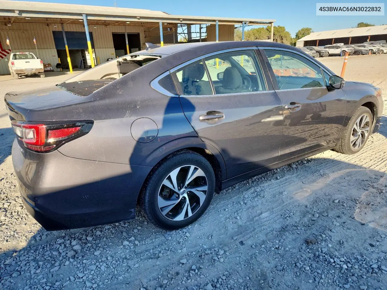 4S3BWAC66N3022832 2022 Subaru Legacy Premium
