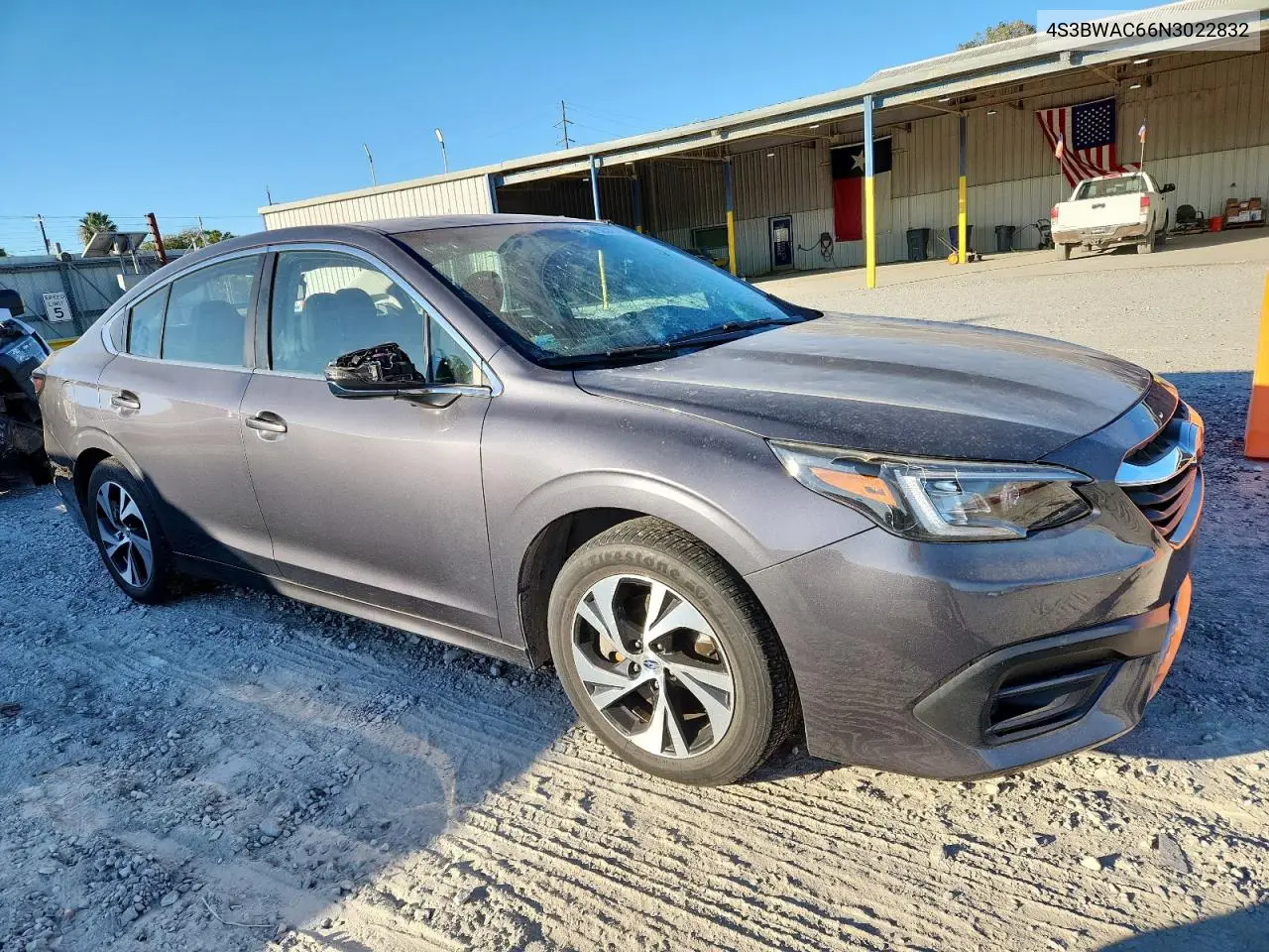 4S3BWAC66N3022832 2022 Subaru Legacy Premium