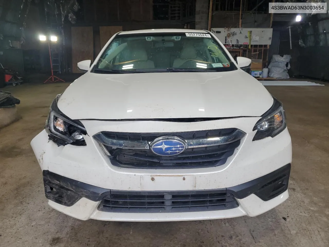 2022 Subaru Legacy Premium VIN: 4S3BWAD63N3003654 Lot: 55275524