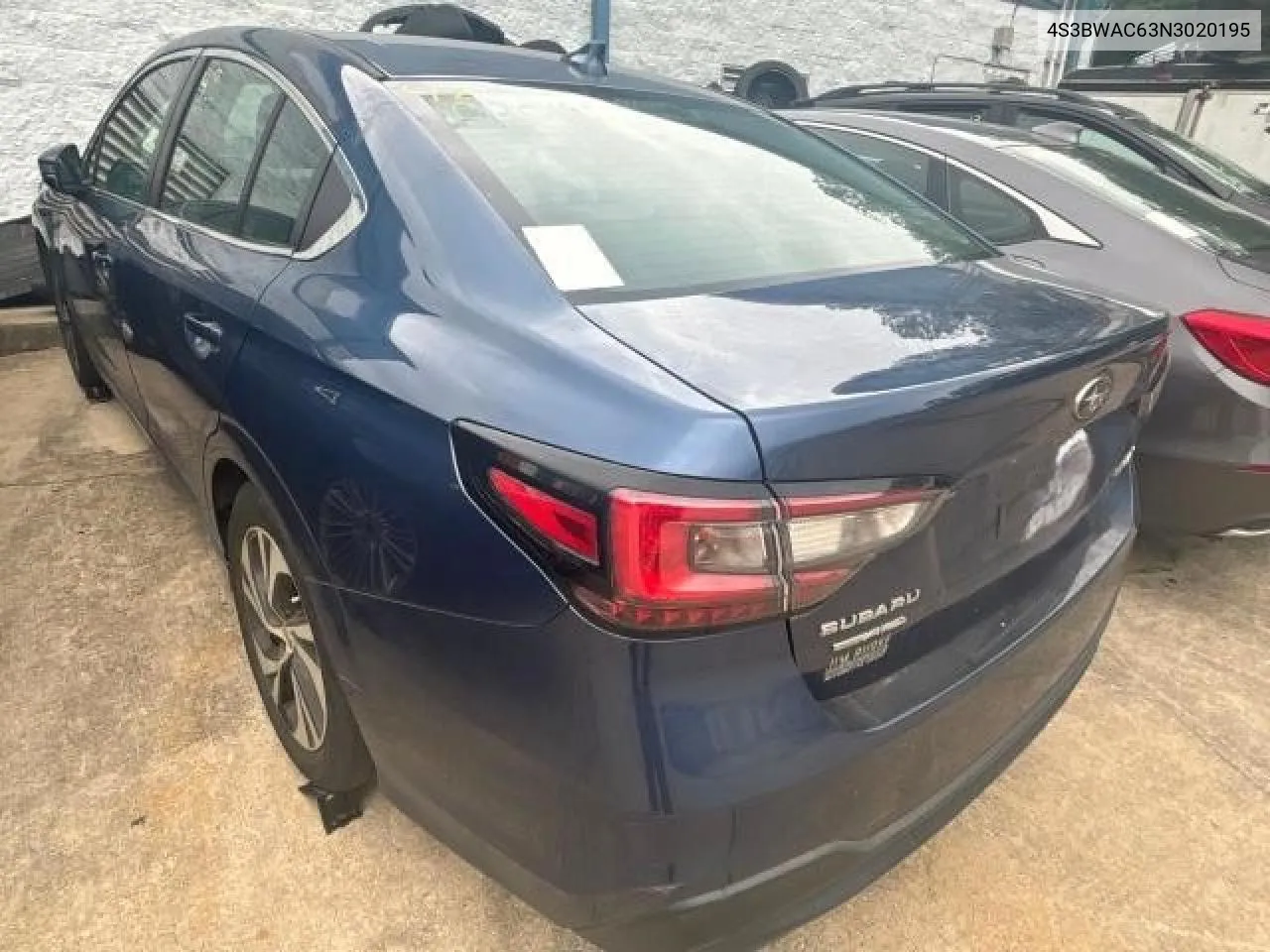 4S3BWAC63N3020195 2022 Subaru Legacy Premium