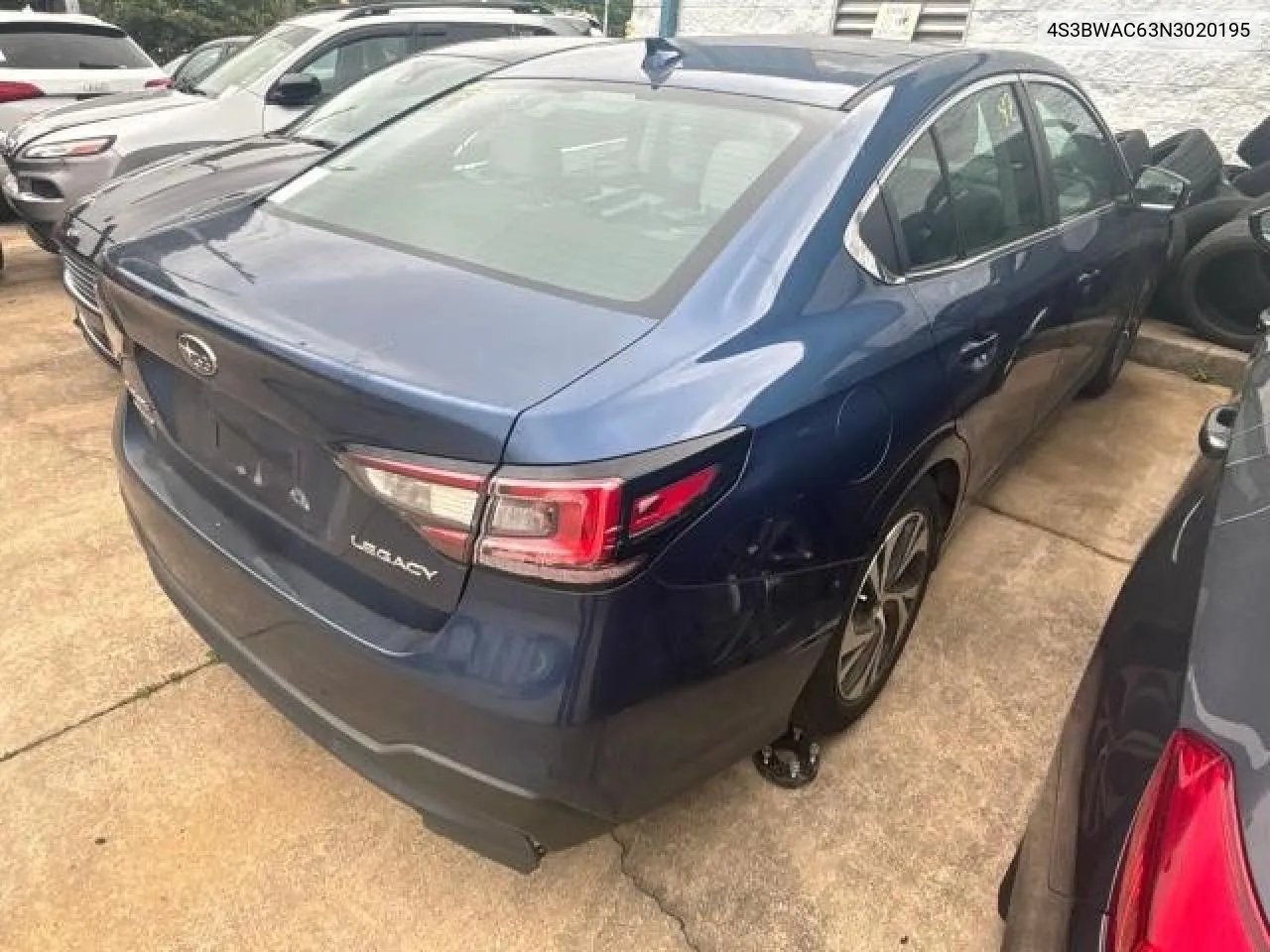 4S3BWAC63N3020195 2022 Subaru Legacy Premium