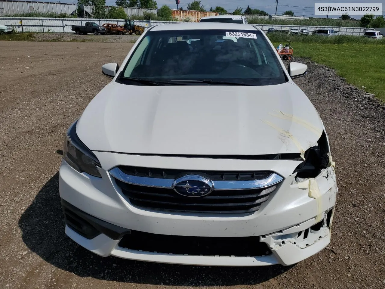 4S3BWAC61N3022799 2022 Subaru Legacy Premium