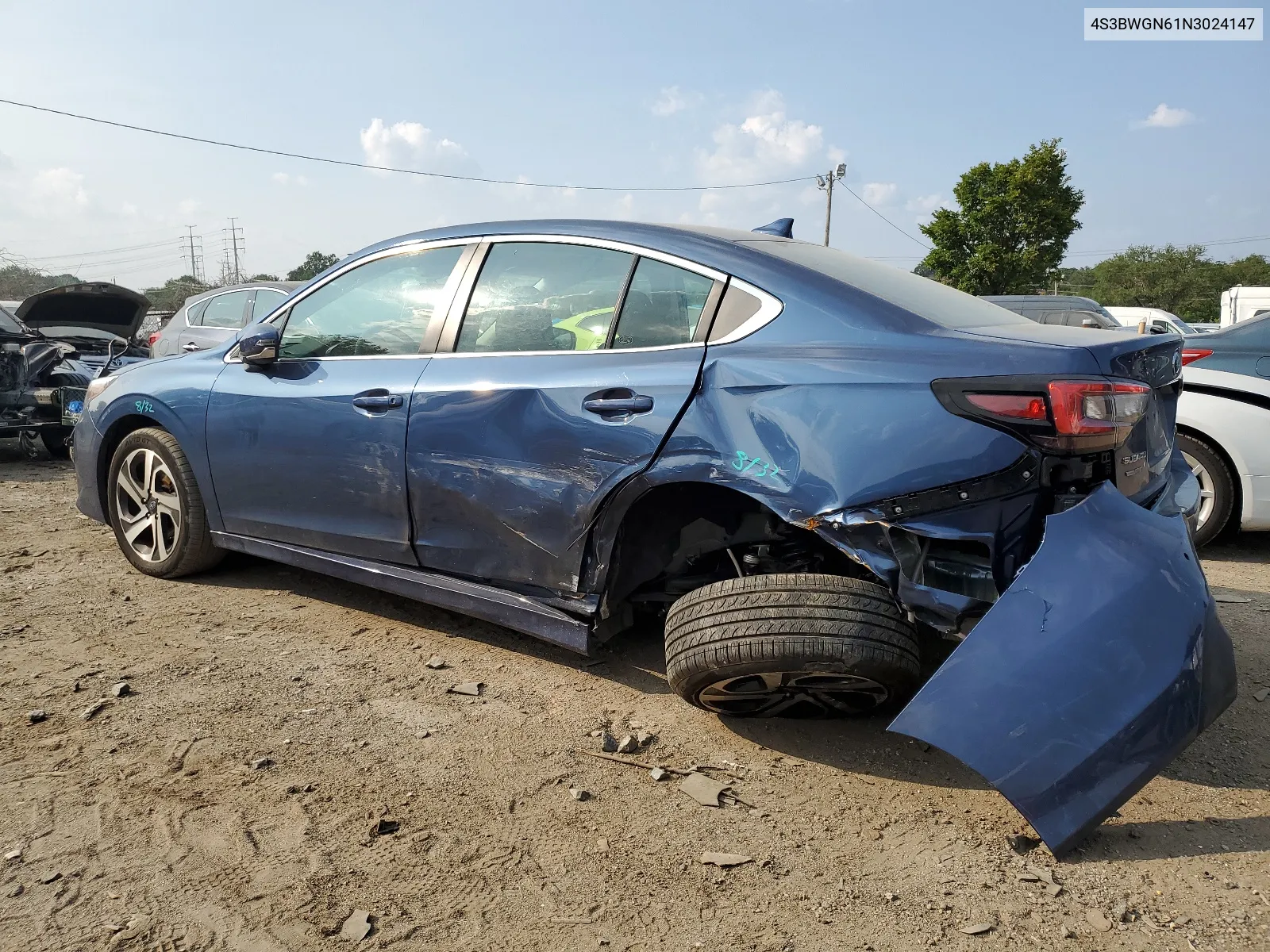 2022 Subaru Legacy Limited Xt VIN: 4S3BWGN61N3024147 Lot: 66240044