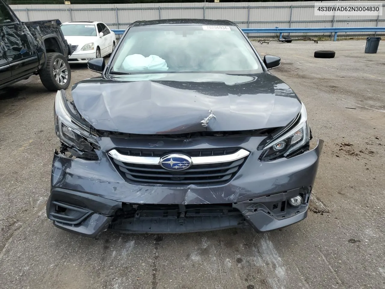 2022 Subaru Legacy Premium VIN: 4S3BWAD62N3004830 Lot: 70206934