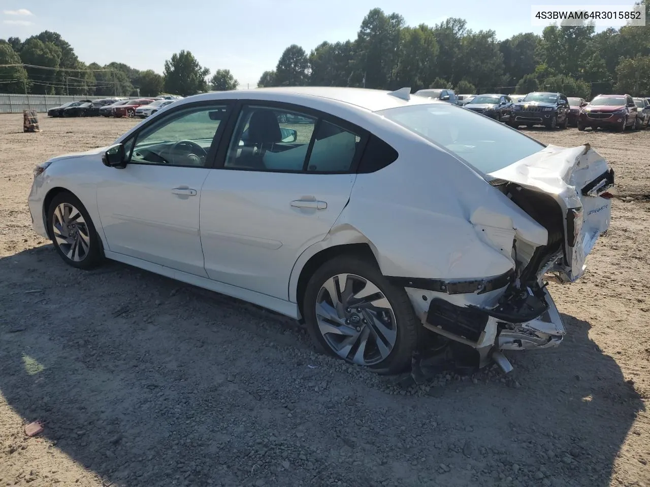 2024 Subaru Legacy Limited VIN: 4S3BWAM64R3015852 Lot: 69110374