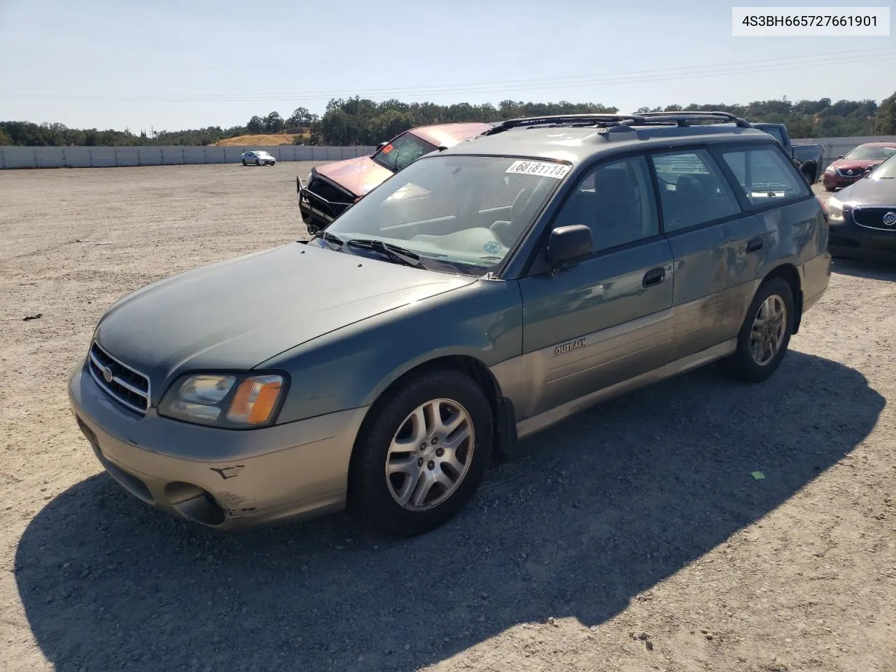 2002 Subaru Legacy Outback VIN: 4S3BH665727661901 Lot: 68181114