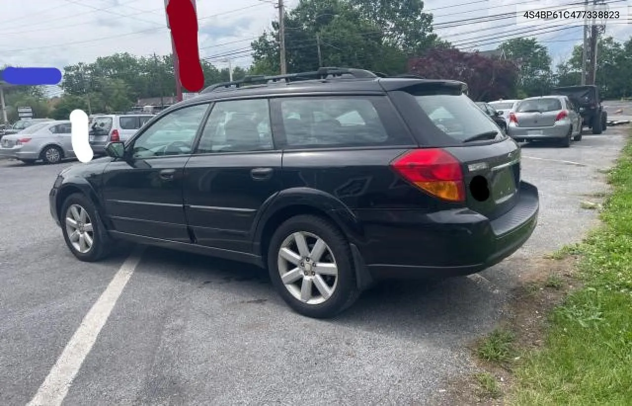 2007 Subaru Outback Outback 2.5I VIN: 4S4BP61C477338823 Lot: 56488204