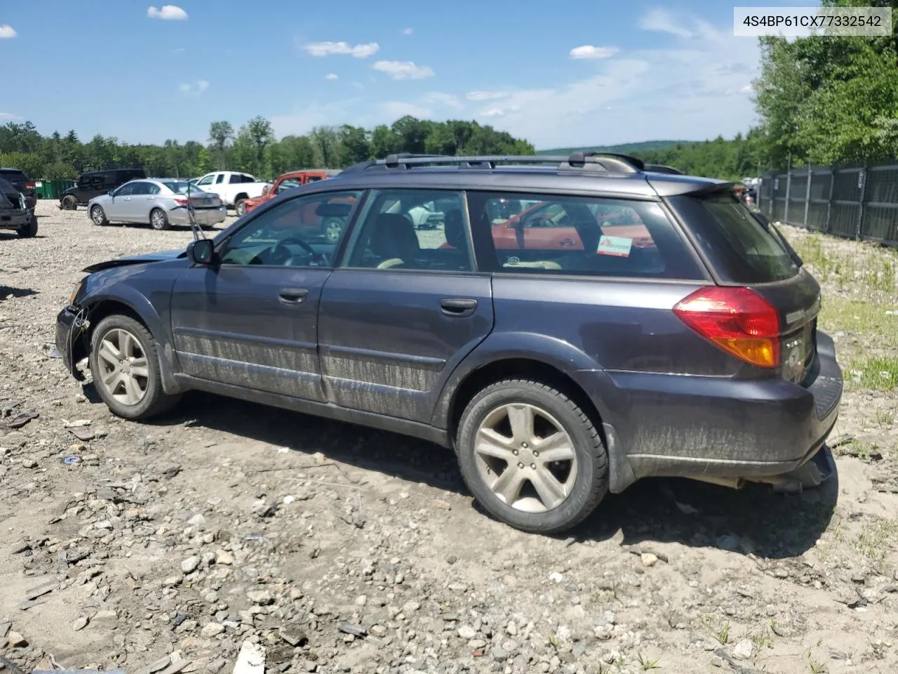 2007 Subaru Outback Outback 2.5I VIN: 4S4BP61CX77332542 Lot: 61255684