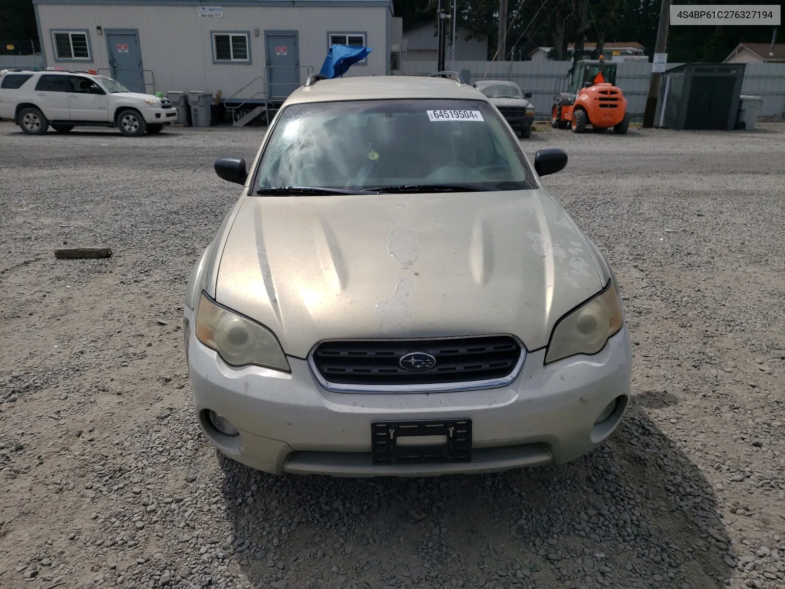 2007 Subaru Outback Outback 2.5I VIN: 4S4BP61C276327194 Lot: 64519504