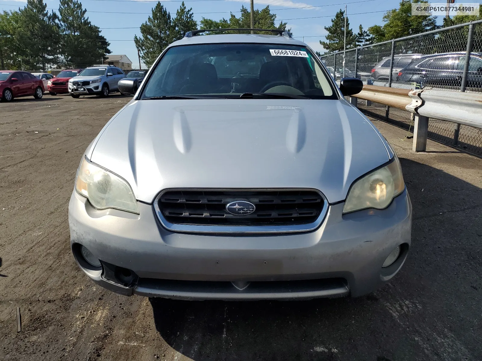 2007 Subaru Outback Outback 2.5I VIN: 4S4BP61C877344981 Lot: 66681024